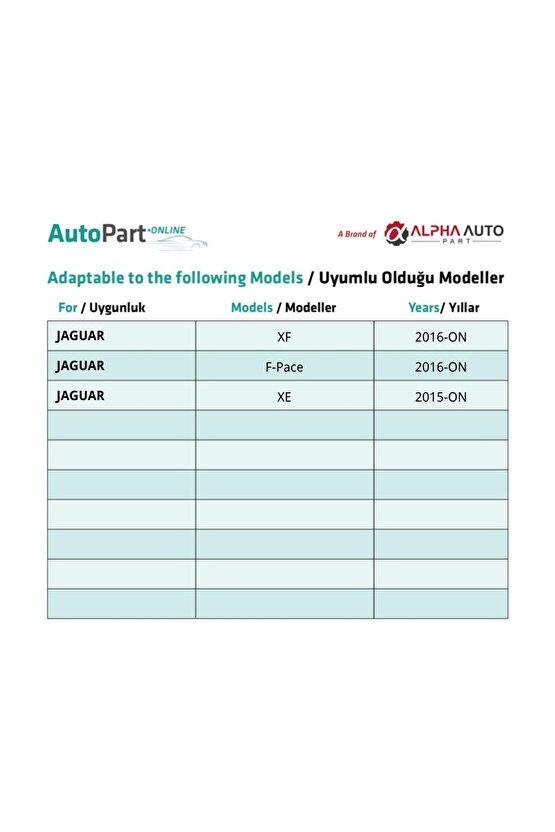 Ford, Land Rover, Jaguar için Döşeme Klipsi- 50 Adet
