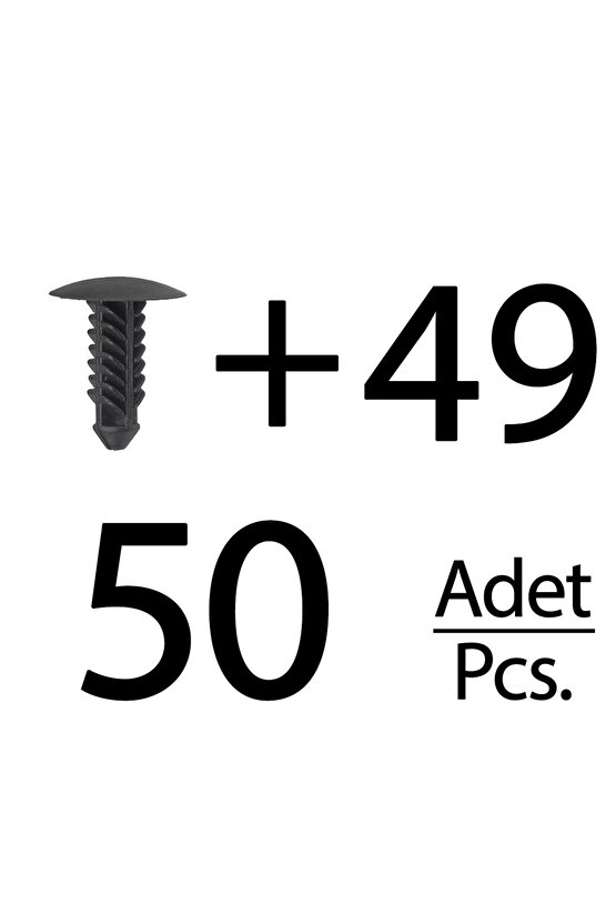 Ford, Fits, Lincoln, Buick için Tampon ve Bagaj Döşeme Klipsi-50li