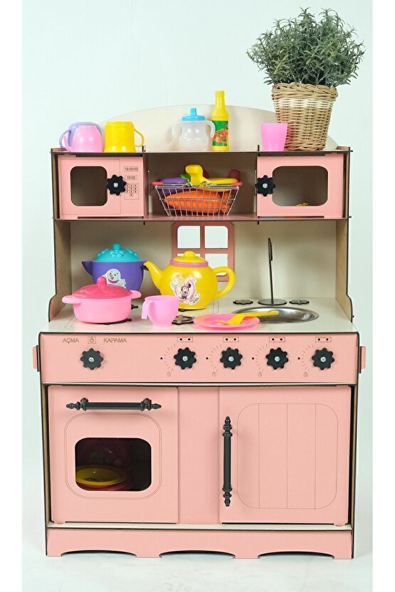 Ahşap Oyuncak Mutfak Yeni Tasarım)