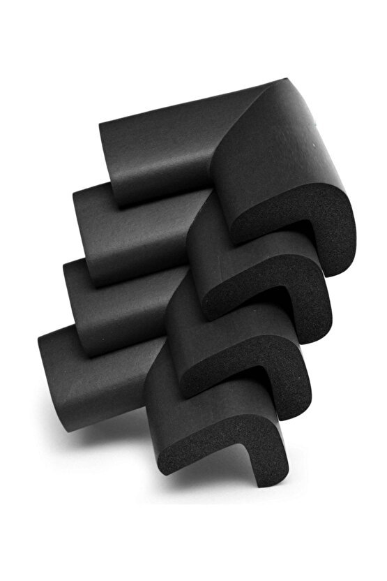 Köşe Koruyucu - Kauçuk  Siyah 4lü