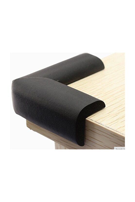 Köşe Koruyucu - Kauçuk  Siyah 4lü