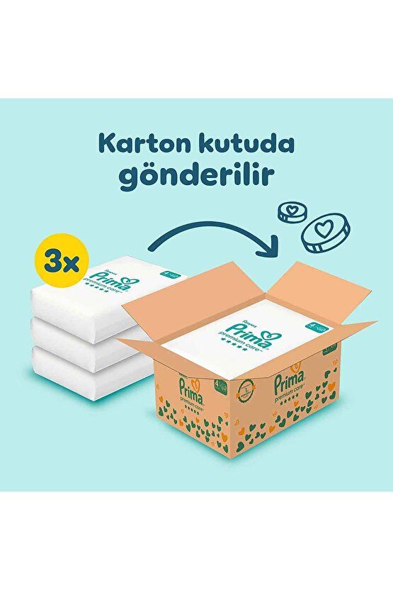 Bebek Bezi Premium Care 4 Beden 126 Adet Aylık Fırsat Paketi