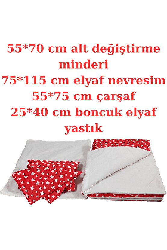 Babynest Puset Içi Set Araba Minderi Emzirme Örtüsü Ve Minderi Beşik Içi Nevresim Takımı 15 Li Set