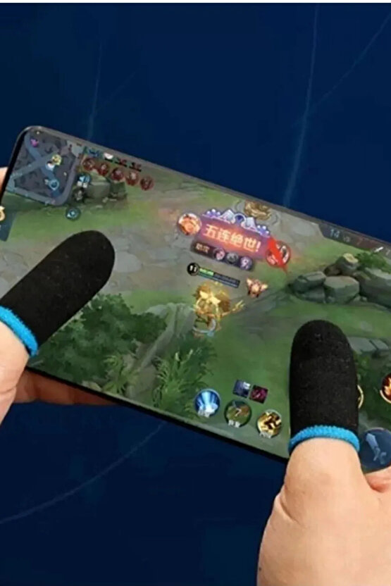 Pubg Parmaklık Eldiveni 1 Çift 2 Adet E-spor Mobile Parmak Eldiven Ultra Hassasiyet Uyumlu