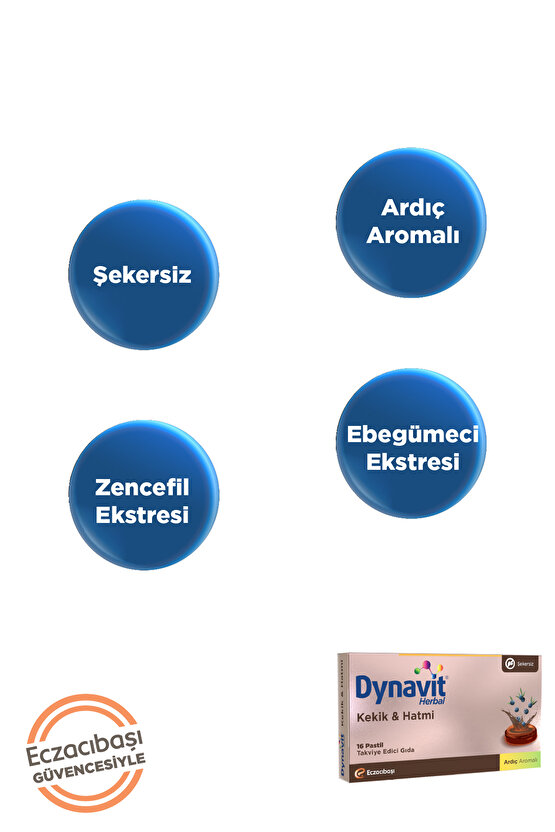 Herbal Kekik & Hatmi 16 Pastil - Kekik, Hatmi, Ebegümeci, Zencefil