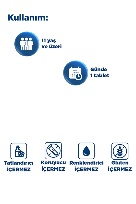 Biotin 2000 mcg 100 Tablet-Saç & Cilt