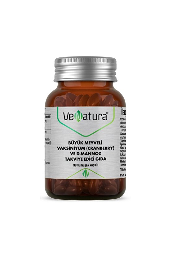 Büyük Meyveli Vaksiniyum (Cranberry ve D-Mannoz) 30 Kapsül