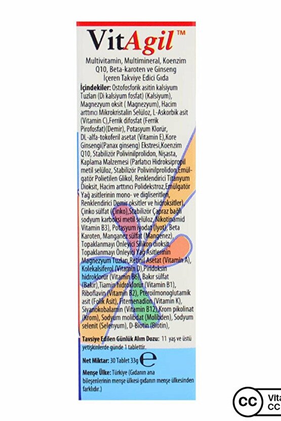 Vitagil 30 Tablet