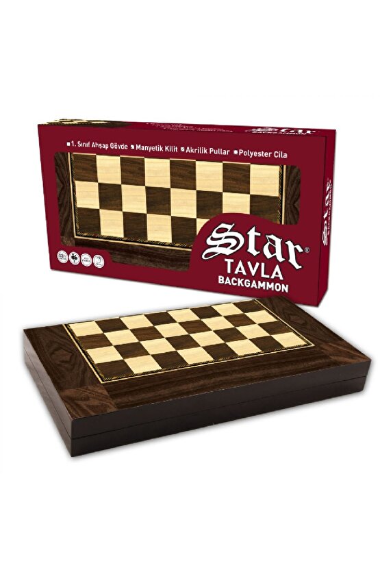 Star Polyester Ceviz Tavla (Büyük)