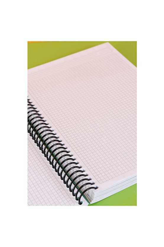 My Lesson 7+3 10 Bölmeli 250 Yaprak Sayfa A4 Plastik Kapaklı Spiralli Defter ( 7 Kareli 3 Çizgili )