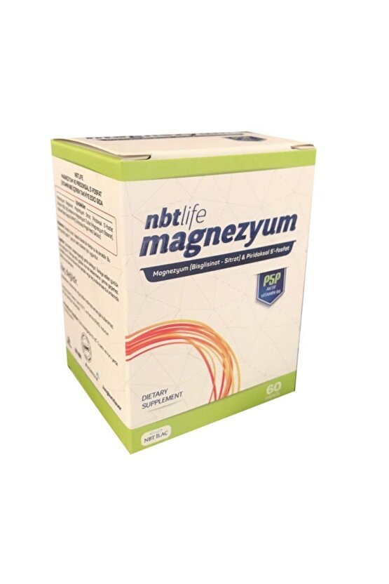Magnezyum P5p Vitamin B6 Içeren 60 Kapsül