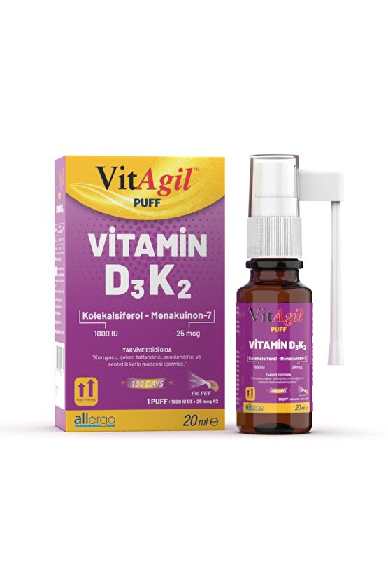 Vitagil Puff | Vitamin D3 + K2 20ml Sprey
