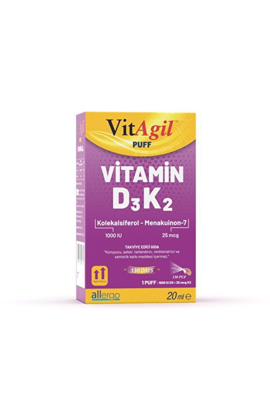 Vitagil Puff | Vitamin D3 + K2 20ml Sprey