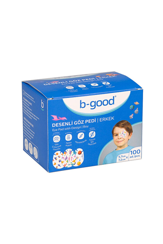 Göz Pedi Nwn Desenli Erkek 5,7X7,2 100Lü