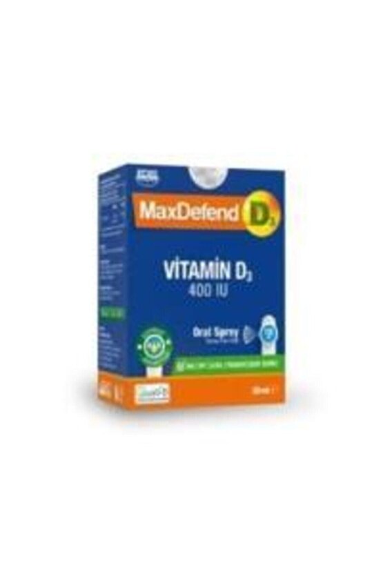 Maxdefend Vitamin D3 400 Iu Oral Sprey 20 ml 8681812046251