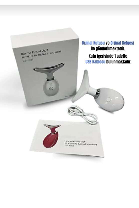 Yüz 3 Ledli Ems Güzellik Cihazı(GIDI,SARKMA, SİVİLCE, YÜZ GENÇLEŞTİRME CİHAZI)