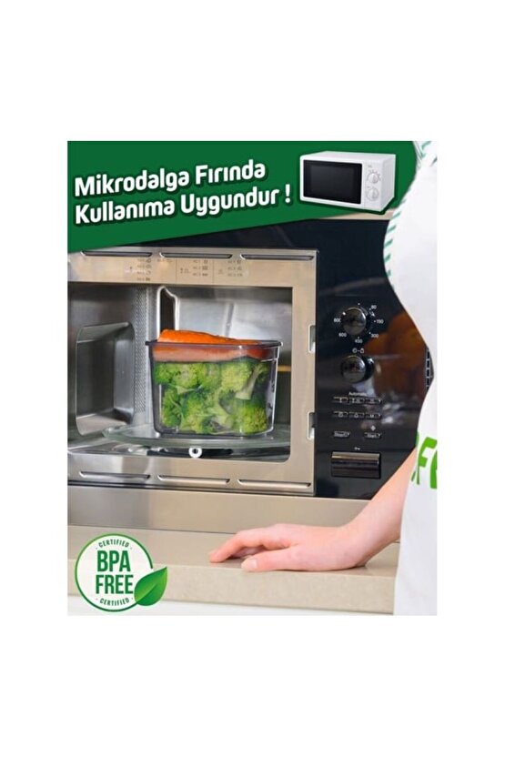 1700 ml 12 Set Jumbo Boy Kırılmaz Bakliyat Saklama Kabı