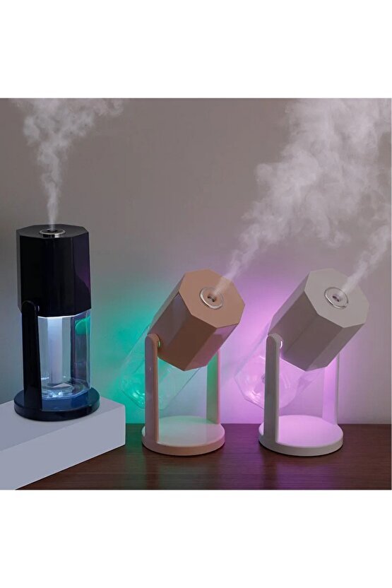 360 Derece Dönebilen USB Şarjlı Hava Nemlendirici Buhar Makinesi