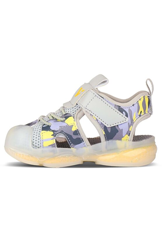 Monrovia İlk Adım Bebek Ortopedik Çocuk Spor Sandalet GRİ