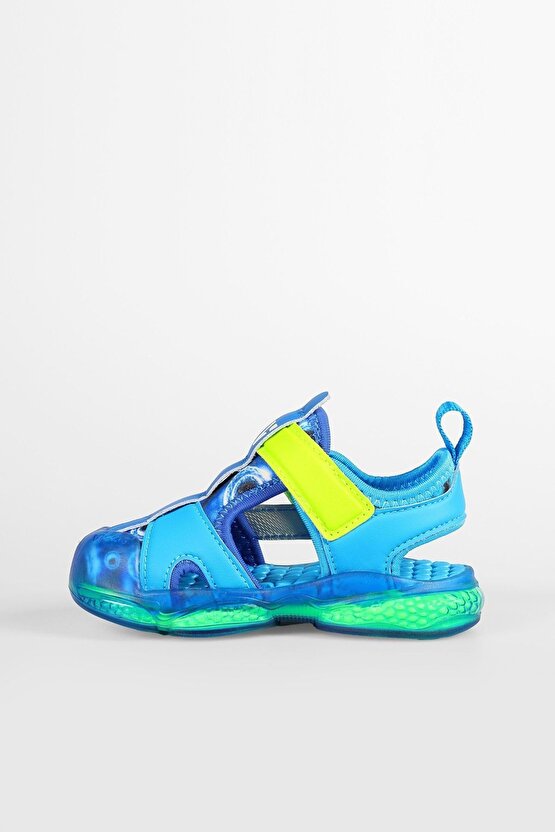 Live Işıklı Erkek Bebek Sandalet Saks