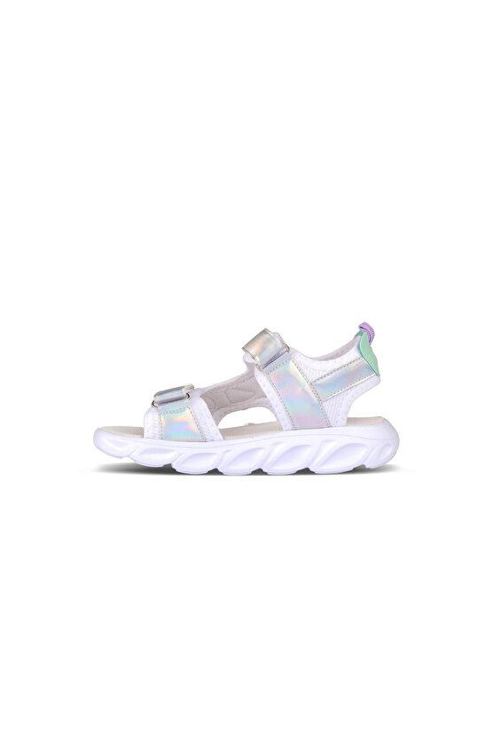 Hilda Beyaz Kız Çocuk Işıklı Sandalet 321.B24Y.204