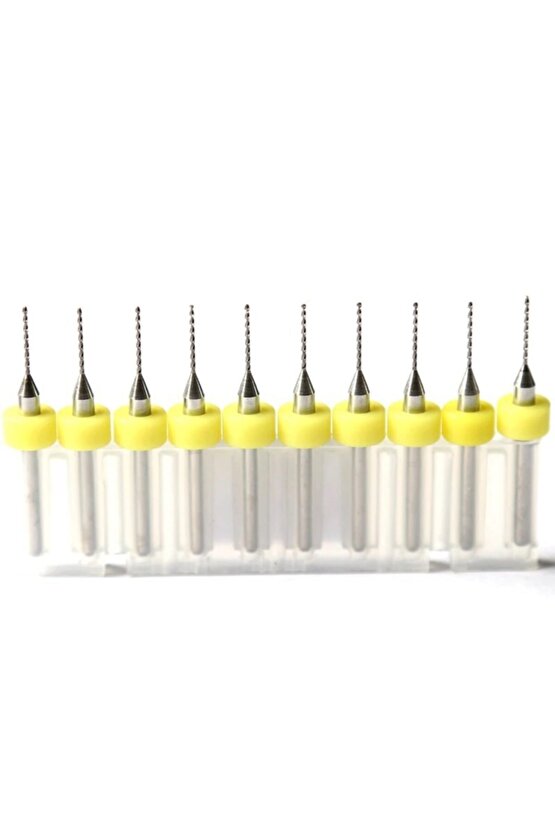 Pcb Matkap Ucu 0.4 mm Tungsten Mikro Karbür 10lu 18 Shank Spiral