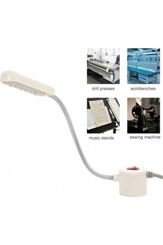 Spiral Dikiş Makinası Lambası Mıknatıslı 10 Ledli