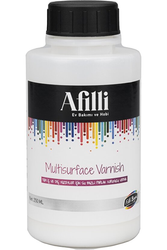 Afilli Multisurface Varnish 250 ml Şeffaf