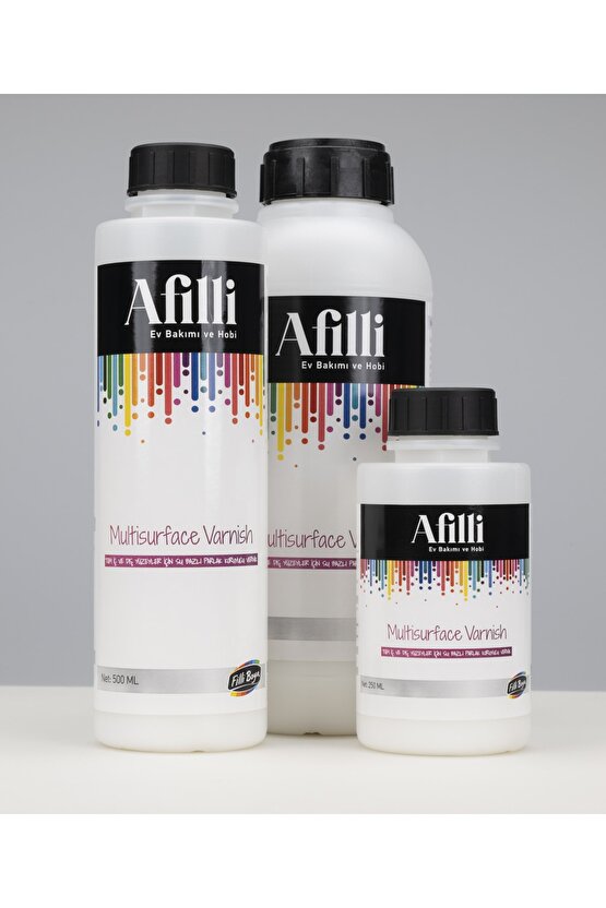 Afilli Multisurface Varnish 250 ml Şeffaf