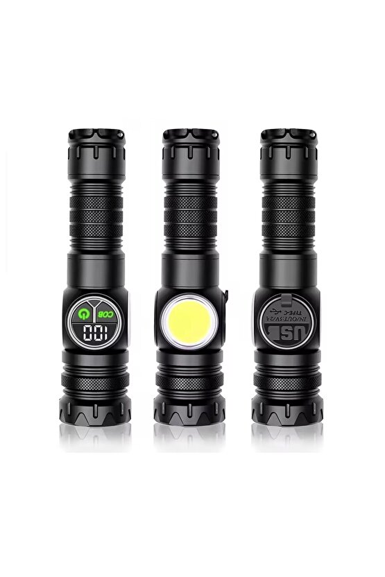 9 Mod Şarjlı Kamp Lambası El Feneri  Wt-704