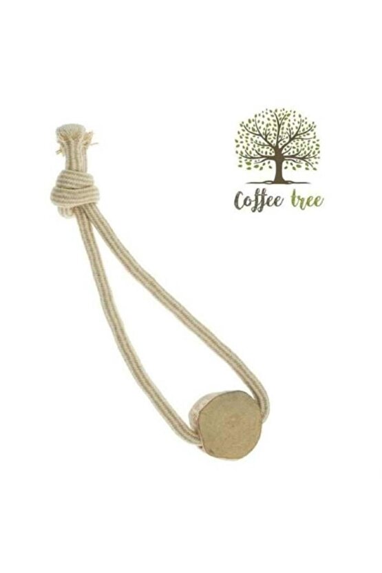 Kahve Ağacından İpli Köpek Oyuncağı 200 Gr 35 Cm - ICC390