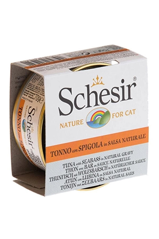 Art Schesir Ton Balık Ve Levrekli Naturel Konserve Kedi Maması 70 Gr Lab