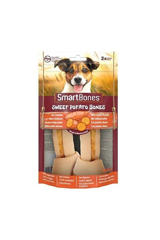 Smart Bones Tavuklu Düğüm Kemik Köpek Ödül Maması Medium 2 Adet 158 Gr - 406-661529 - 5910113