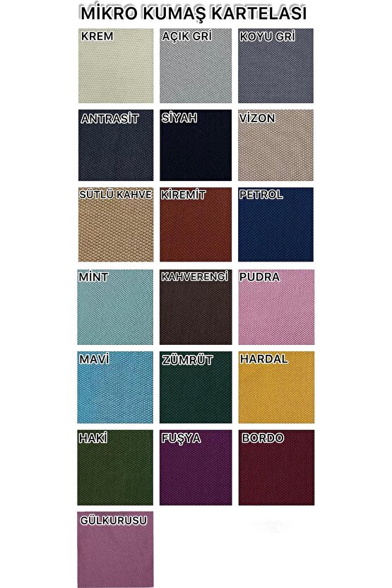 Mikro Kumaş Sandalye Kılıfı (4 ADET) KOYUGRİ