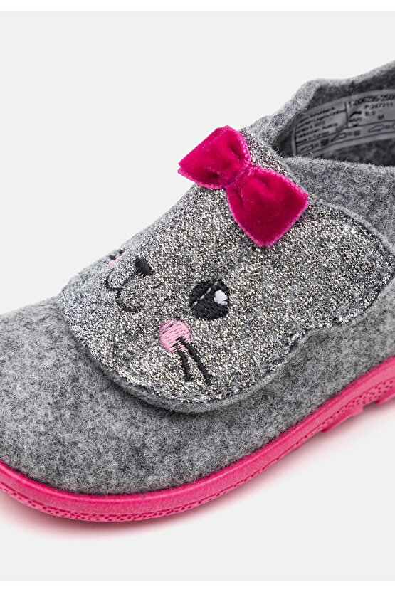 Happy Octi Keçe Panduf Gri Sim