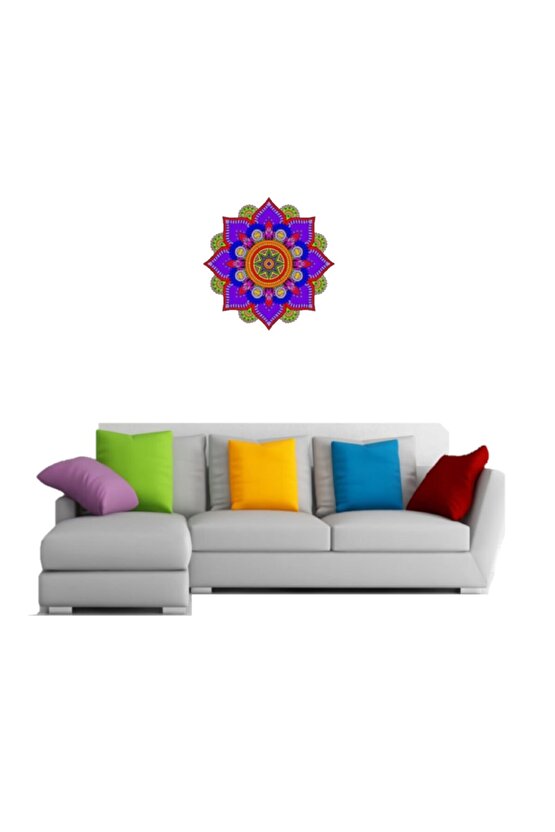 Hediyeli Ahşap Mandala Boyama Seti