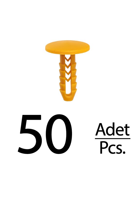 Alfa Romeo 147, Fiat Grande Punto için Döşeme Klipsi- 50 Adet