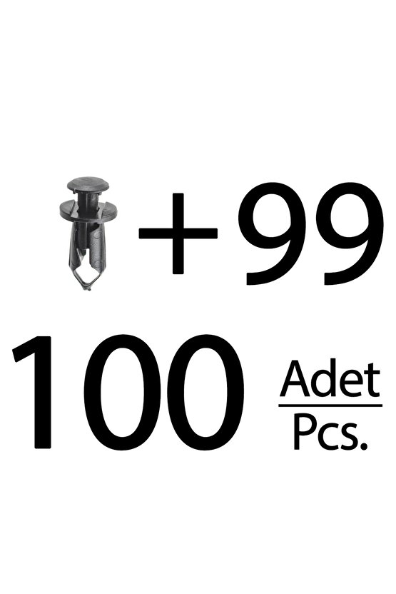 Ford, GM, Toyota, Suzuki için Tampon Izgarası Ve Panel Klipsi- 100lü