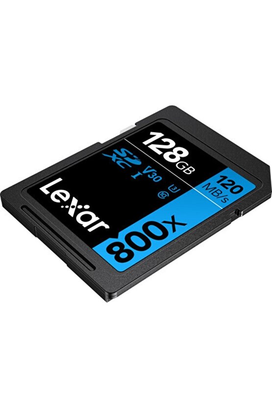 128gb 800x Sdxc U3 V30 C10 4k Uhd 120mbs Uhs-ı Hafiza Karti (blue Serıes )