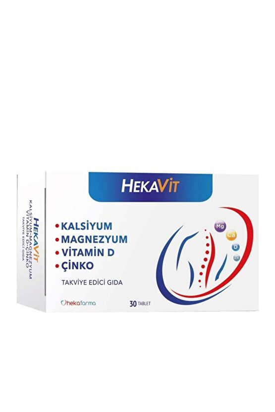 Hekavit Kalsiyum Magnezyum 30 Tablet