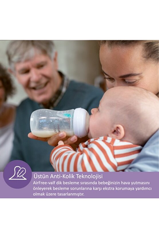 Scy67301 Natural Response Pp Antikolik Biberon 260 ml 3-6 Ay
