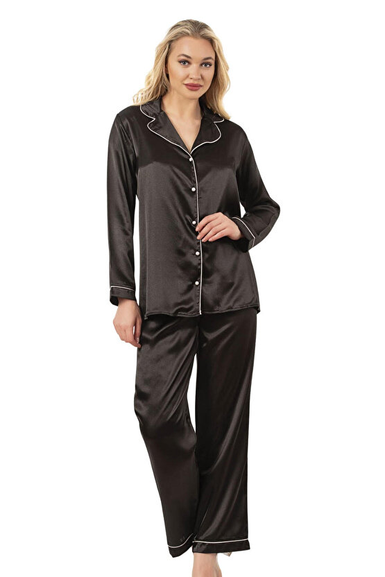 Saten Pijama Takımı 2li