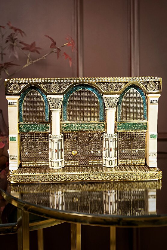 Dini Islami Biblo Ev Ofis Aksesuar Hediyelik Dekoratif Obje Mescidi Nebevi Selamlama Kapısı Süs