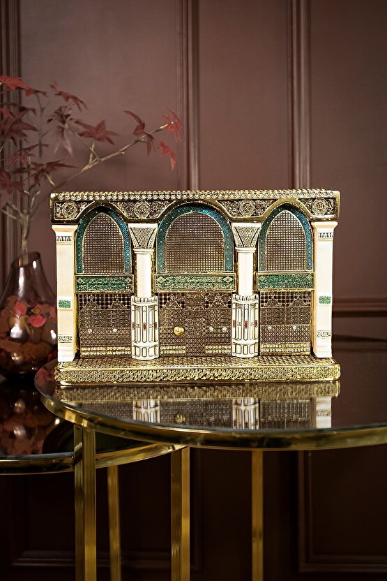 Dini Islami Biblo Ev Ofis Aksesuar Hediyelik Dekoratif Obje Mescidi Nebevi Selamlama Kapısı Süs