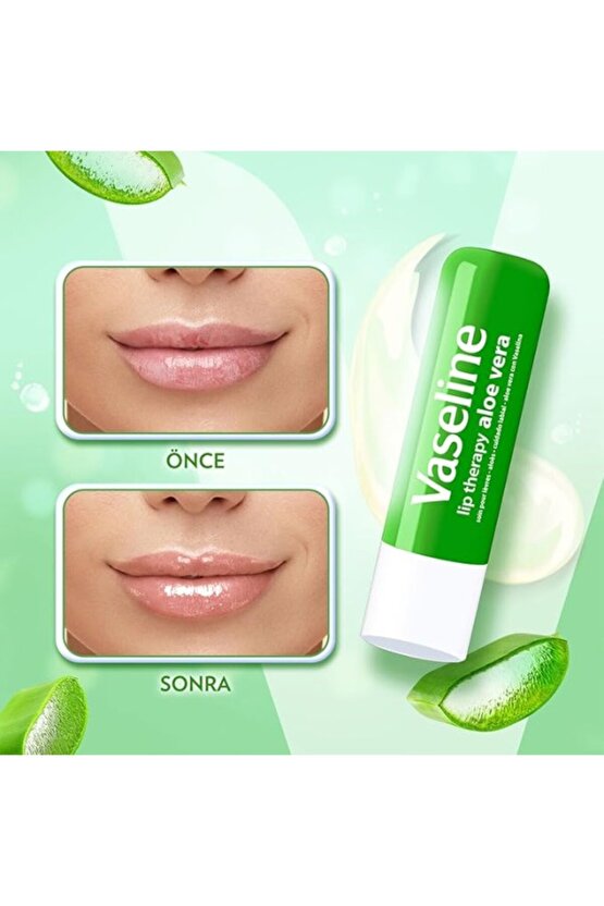 Vaseline Lip Therapy Dudak Bakım Kremi Aloe Vera 4.8 Gr