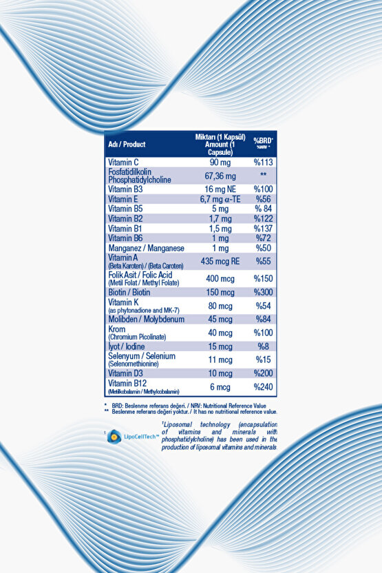 Liposomal Multivitamin 30 Kapsül