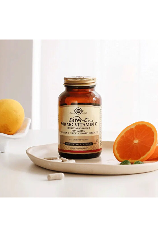 Ester-C Plus 500 mg 50 Vegetable Kapsül - (SKT: 092027)