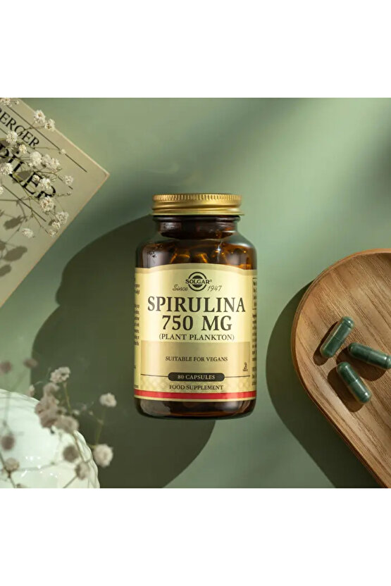 Spirulina 750 mg 80 Kapsül - (SKT: 122026)