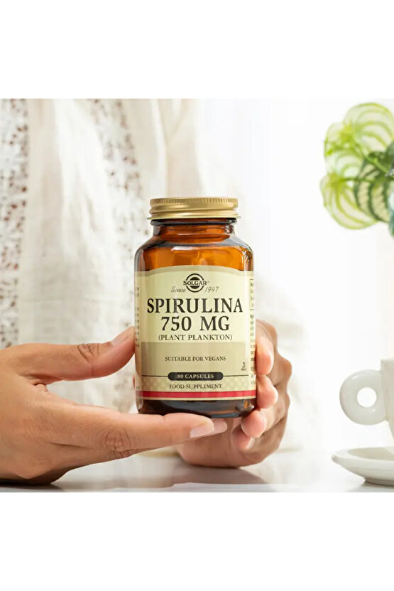 Spirulina 750 mg 80 Kapsül - (SKT: 122026)
