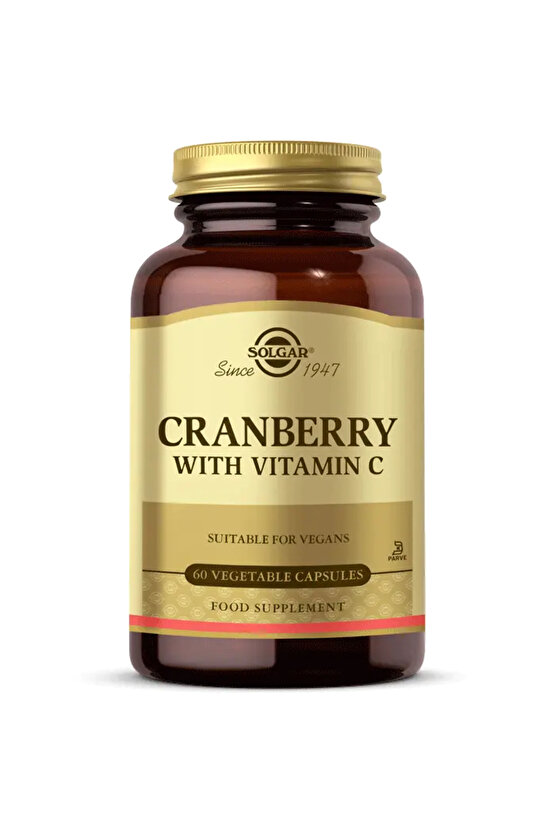 Cranberry Extract with Vitamin C60 Kapsül - (SKT: 082027)